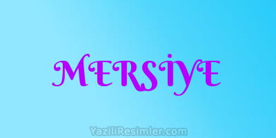 MERSİYE