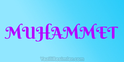 MUHAMMET