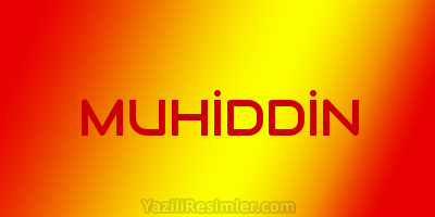 MUHİDDİN