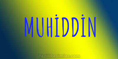 MUHİDDİN