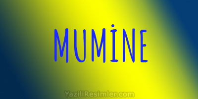 MUMİNE