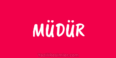 MÜDÜR