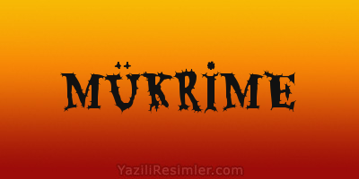 MÜKRİME