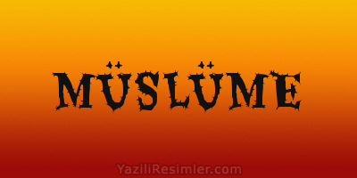 MÜSLÜME