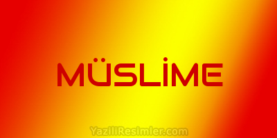 MÜSLİME