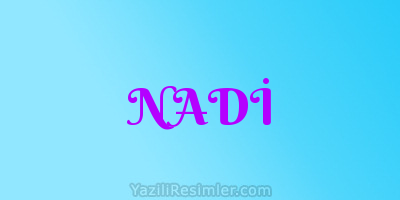 NADİ