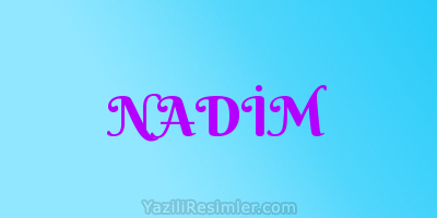 NADİM