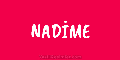 NADİME