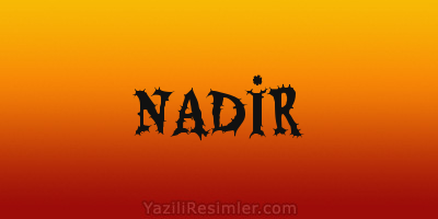 NADİR