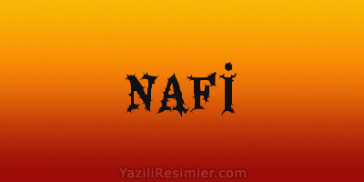 NAFİ