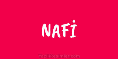 NAFİ