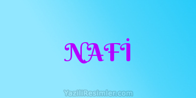 NAFİ