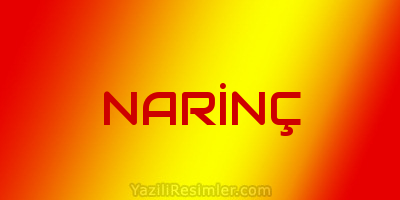 Şekilli NARİNÇ Yazıları – Yazılı Resimler