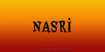 NASRİ