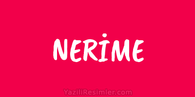 NERİME