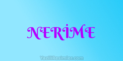 NERİME