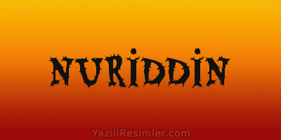 NURİDDİN