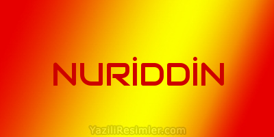 NURİDDİN