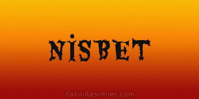 NİSBET