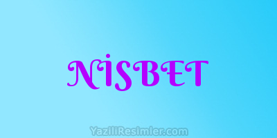 NİSBET