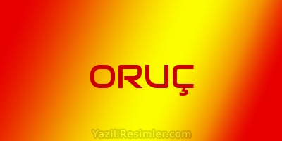 ORUÇ