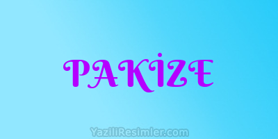 PAKİZE