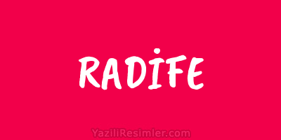 RADİFE