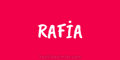 RAFİA