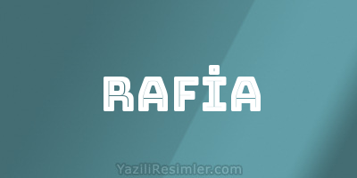 RAFİA