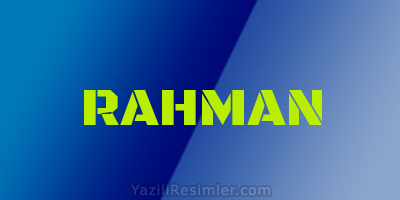 RAHMAN