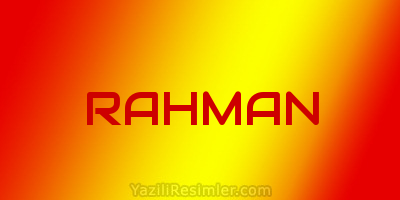 RAHMAN