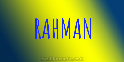 RAHMAN