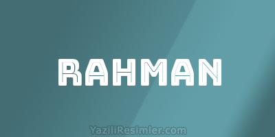 RAHMAN