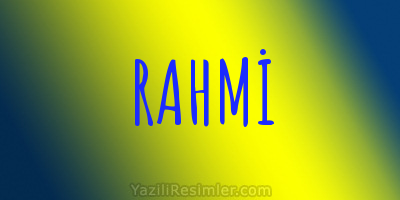 RAHMİ