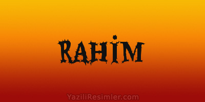 RAHİM