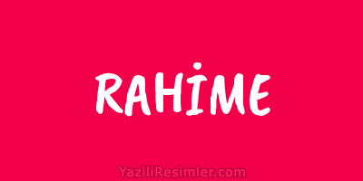 RAHİME