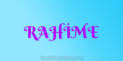 RAHİME