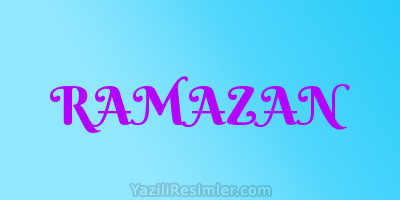 RAMAZAN