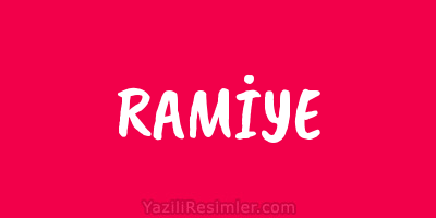 RAMİYE