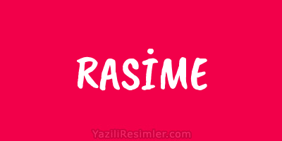 RASİME