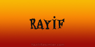 RAYİF