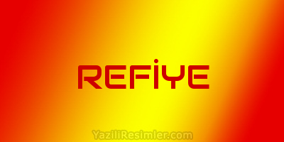 REFİYE