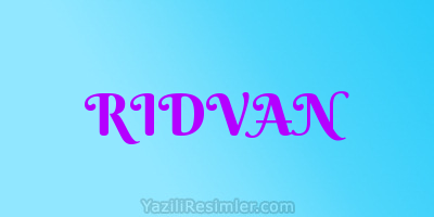 RIDVAN