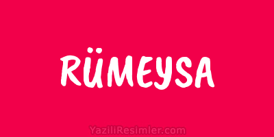 RÜMEYSA