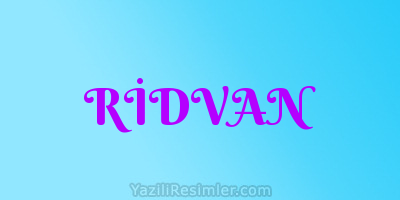 RİDVAN