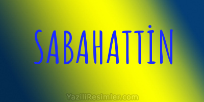 SABAHATTİN