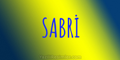 SABRİ