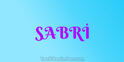 SABRİ