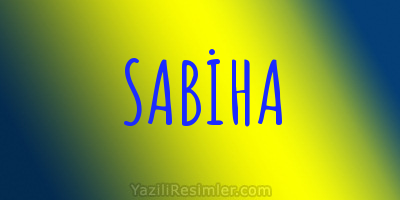 SABİHA