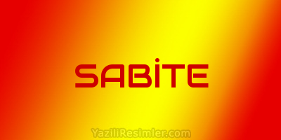 SABİTE